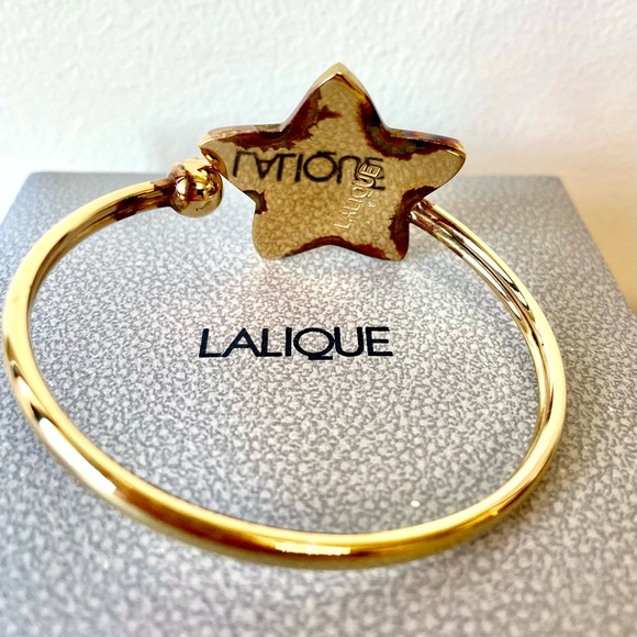 Modernist Lalique Gold Red Starfish Bracelet - Picture 2 of 5